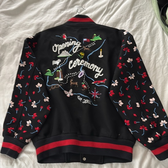 Opening Ceremony large wool bomber jacket Appalachian Trail Embroidered Varsity - Picture 2 of 13